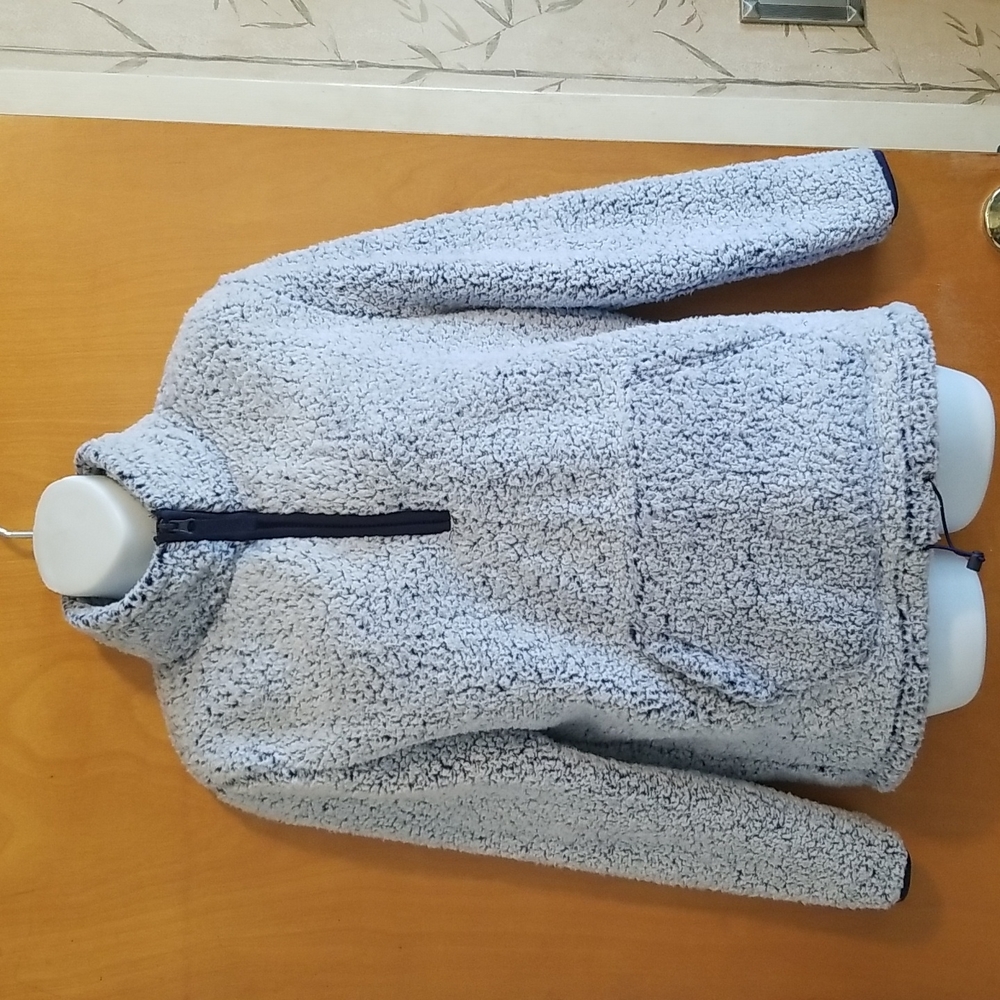 NEW Serra Ladies Quarter Zip Sherpa Pullover Pouch Pocket Size Small - Picture 10 of 10